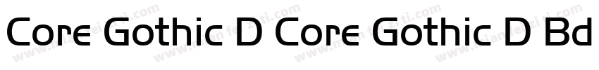 Core Gothic D Core Gothic D Bd字体转换